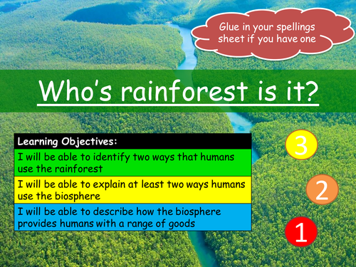Ecosystems & Biomes (Rainforest focus) - part 2