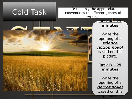 Creative writing with different genres