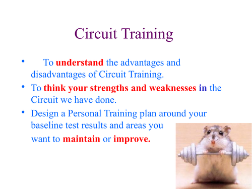 Designing a Circuit Training Programme