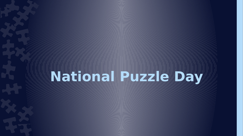 National Puzzle Day Assembly