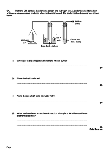 AQA GCSE: C12 Chemical Analysis: Selection of Exam Questions.