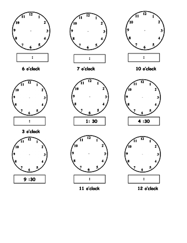 telling writing and reading time