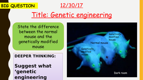 AQA new specification-Genetic engineering B13.4