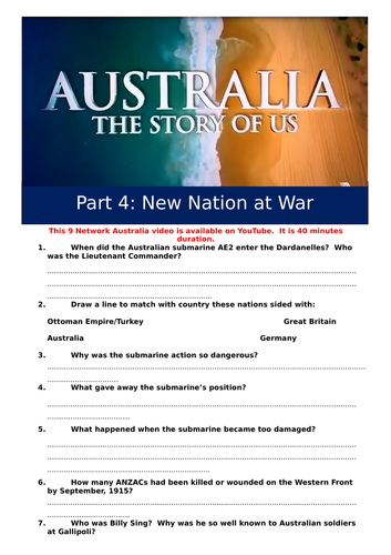 Australia: the Story of Us Part 4 - New Nation at War