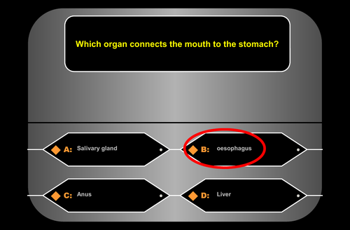 Digestive System | Who Wants to be a Millionaire | Game | Revision