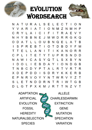 biology word search answers