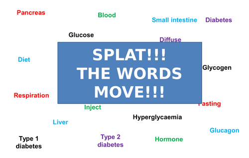 Glucose Control & Diabetes | Moving Splat!!! | Game | Revision