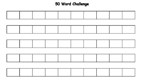 50 Word Writing Challenge