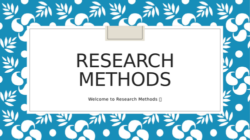 Sociological Research Methods
