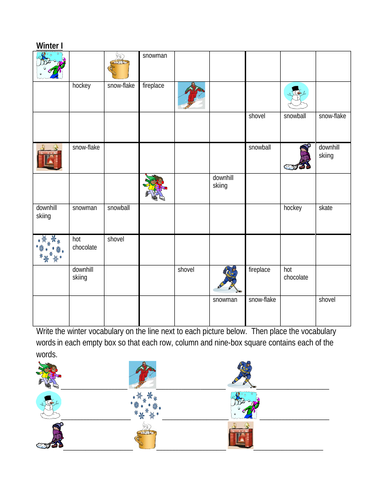winter-in-english-sudoku-teaching-resources
