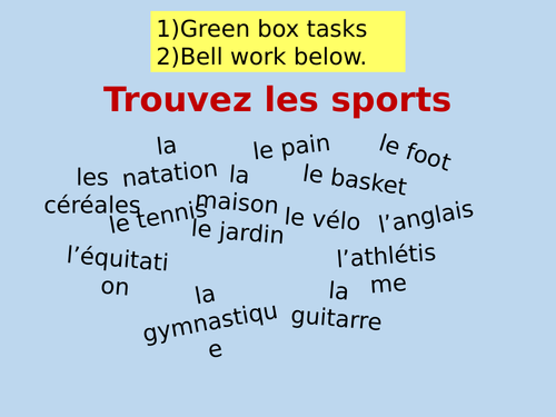 Year 8 - Temps Libre - Leisure - Free Time  - Expo 2 Module 2