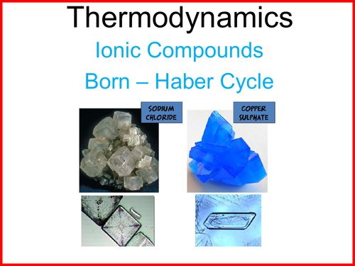 Thermodynamics-Born-Haber Cycles