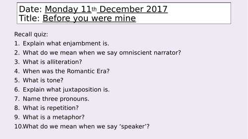 Before you were Mine