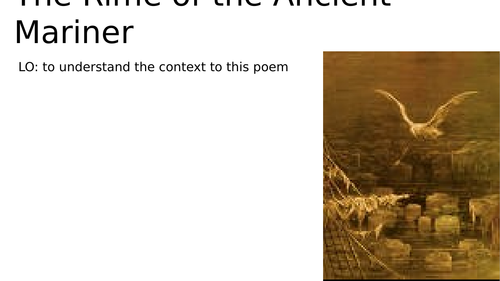 The Rime of the Ancient Mariner lessons