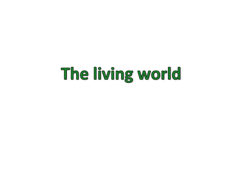 AQA Living world revision PowerPoint