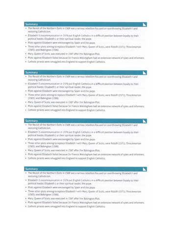 7) The Ridolfi, Throckmorton and Babington plots - GCSE Edexcel Early Elizabethan England