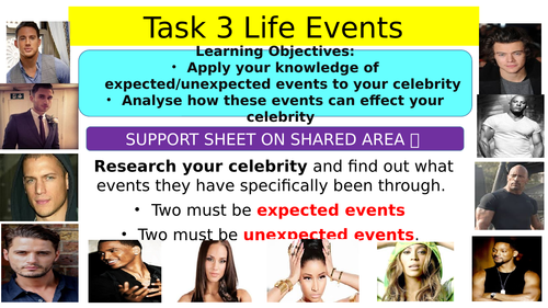 Expected and Unexpected life events