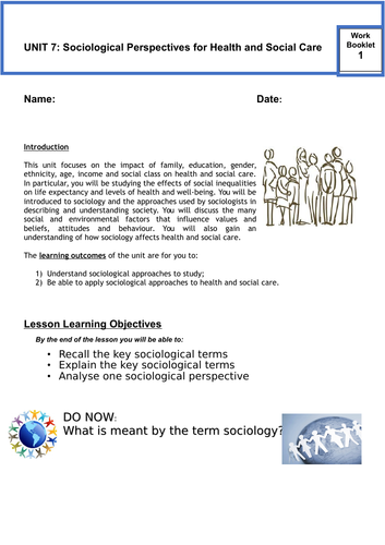 sociological perspectives in health and social care essay