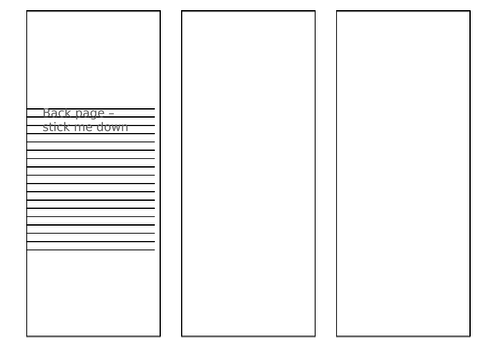 Trifold Template for Writing