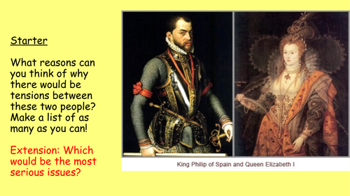 8) Declining relations with Spain - GCSE Edexcel Early Elizabethan England