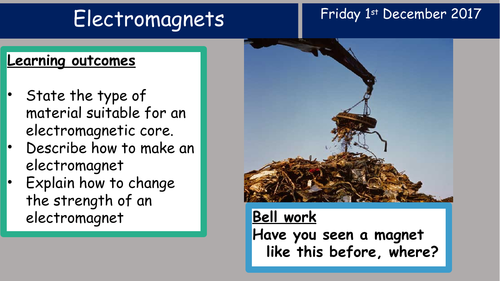 KS3 Activate Electromagnets