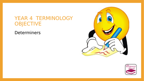 Year 4  Determiners: PPT Lesson and Assessment