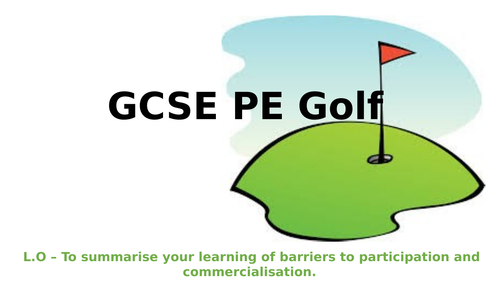 gcse pe coursework example golf