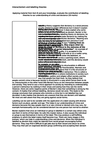 Is labelling theory functionalism image