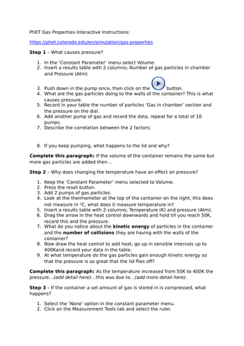 Kinetic theory and gas pressure