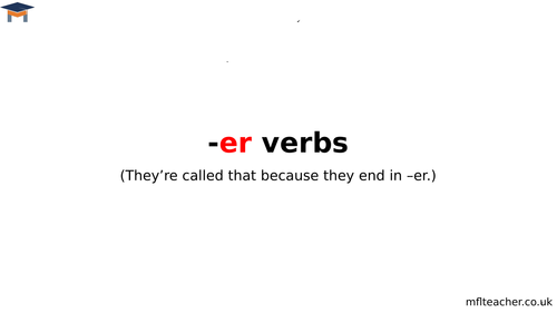 French - er verbs (brief)