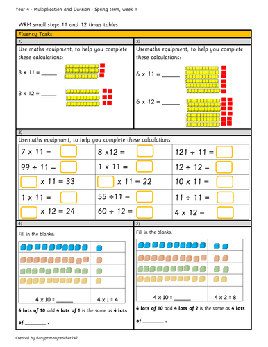 Year 4 multiplication (C-P-A)- Australian Curriculum linked