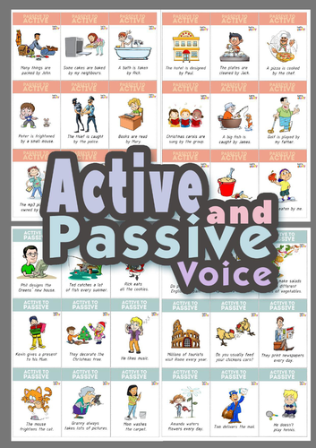 Active and Passive Voice Worksheet | Grammar Practice | Printable ESL & English