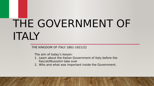 Government of Italy, 1861-1921/1922