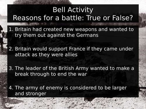 Battles in World War 1