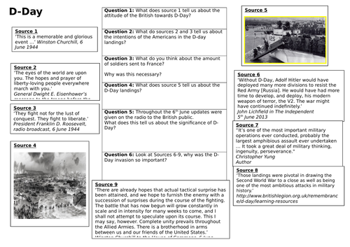 D-Day | Teaching Resources