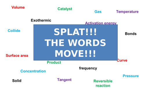 Rates of Reaction | Moving Splat!!! | Game | Revision