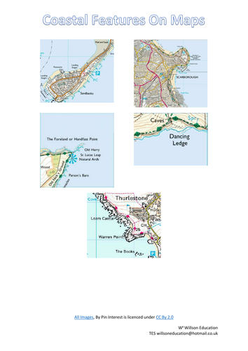 Coastal Features On A Map