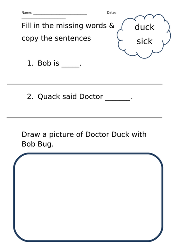 Songbirds Level 2 Comprehension Worksheets