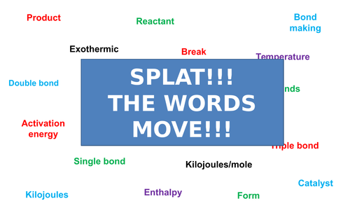 Exothermic Endothermic | Moving Splat!!! | Game | Revision