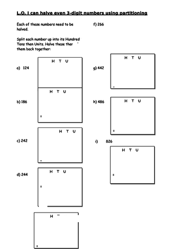 halving-3-digit-numbers-teaching-resources