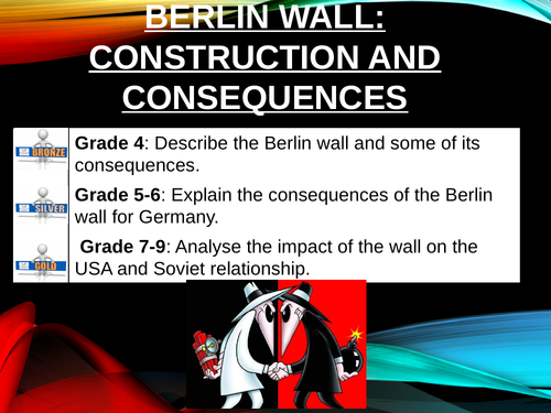 Consequences of the Berlin Wall. GCSE Cold war and Super power relation