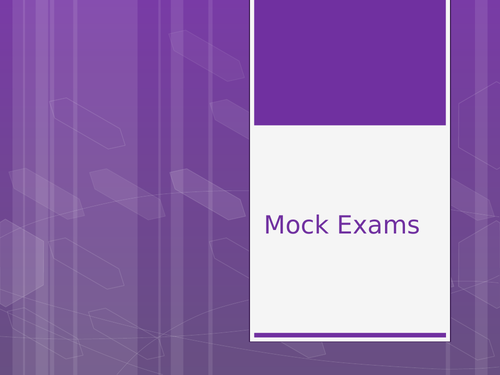 Mock Exam Assembly