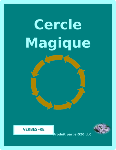 RE Verbs in French Verbes RE Present Tense Cercle magique 2