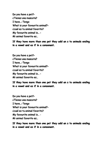 questions and answers about animals