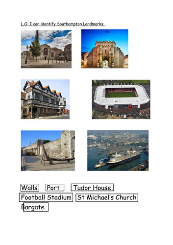 Identifying Landmarks in Southampton