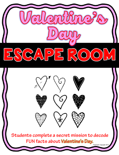Valentine's Day Escape Room - No Prep!