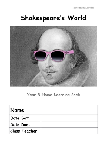 Shakespeare Homework Pack