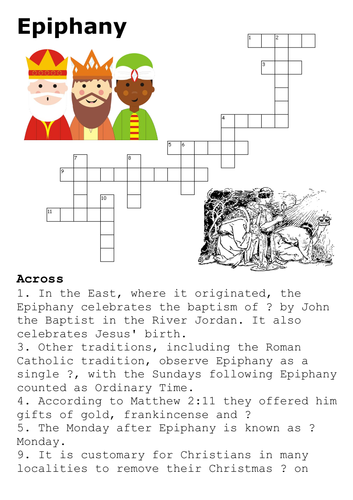 Epiphany Crossword | Teaching Resources