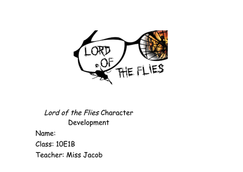 Lord of the Flies Character Development Booklet