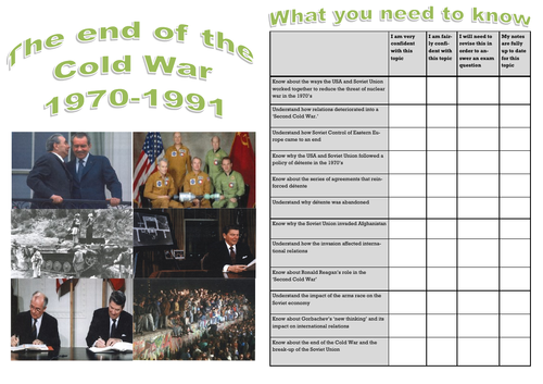 Edexcel GCSE Superpower relations and the Cold War: Topic 1 The end of the Cold War 1970-91